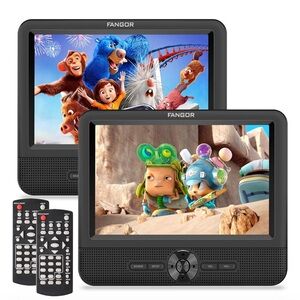 Car DVD Player Dual Screen, FANGOR 7.5 Inch DVD Player for Car Play New